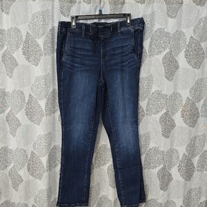 Blue Ankle Cropped Jeans with Classic Style